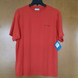 🆕Columbia Men's River Chill Short Sleeve Shirt, Large - Bonfire, NWT, Authentic